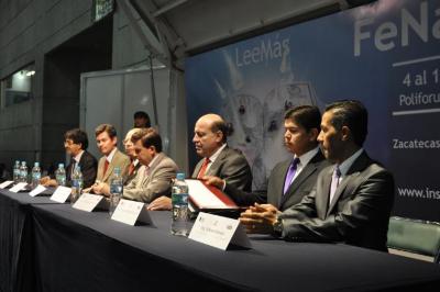 XXIII Feria Nacional del Libro. Mesa de presídium en inauguración de la FeNaL del 2012